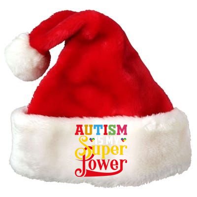 Autism Is My Super Power Autism Awareness Month Gift Premium Christmas Santa Hat