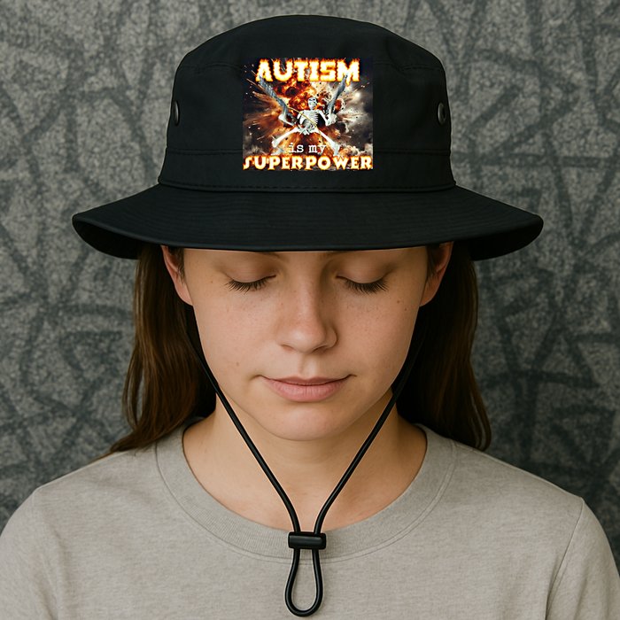 Autism Is My Supper Power Hard Skeleton Meme Oddly Specific Gift Bucket Hat