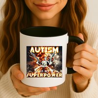 Autism Is My Supper Power Hard Skeleton Meme Oddly Specific Gift Mug