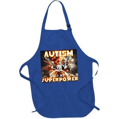 Autism Is My Supper Power Hard Skeleton Meme Oddly Specific Gift Apron