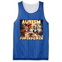Autism Is My Supper Power Hard Skeleton Meme Oddly Specific Gift Mesh Reversible Basketball Jersey Tank