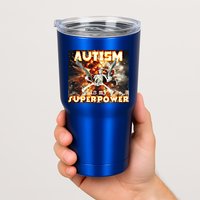 Autism Is My Supper Power Hard Skeleton Meme Oddly Specific Gift Tumbler