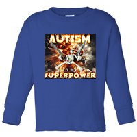 Autism Is My Supper Power Hard Skeleton Meme Oddly Specific Gift Toddler Long Sleeve Shirt