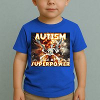 Autism Is My Supper Power Hard Skeleton Meme Oddly Specific Gift Toddler T-Shirt