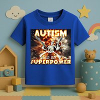 Autism Is My Supper Power Hard Skeleton Meme Oddly Specific Gift Toddler T-Shirt
