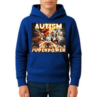 Autism Is My Supper Power Hard Skeleton Meme Oddly Specific Gift Kids Hoodie