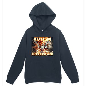 Autism Is My Supper Power Hard Skeleton Meme Oddly Specific Gift Urban Pullover Hoodie