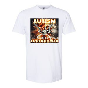 Autism Is My Supper Power Hard Skeleton Meme Oddly Specific Gift Softstyle CVC T-Shirt