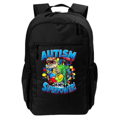 Autism Is My Superpower Dinosaur Autism Awareness 2025 Backpack
