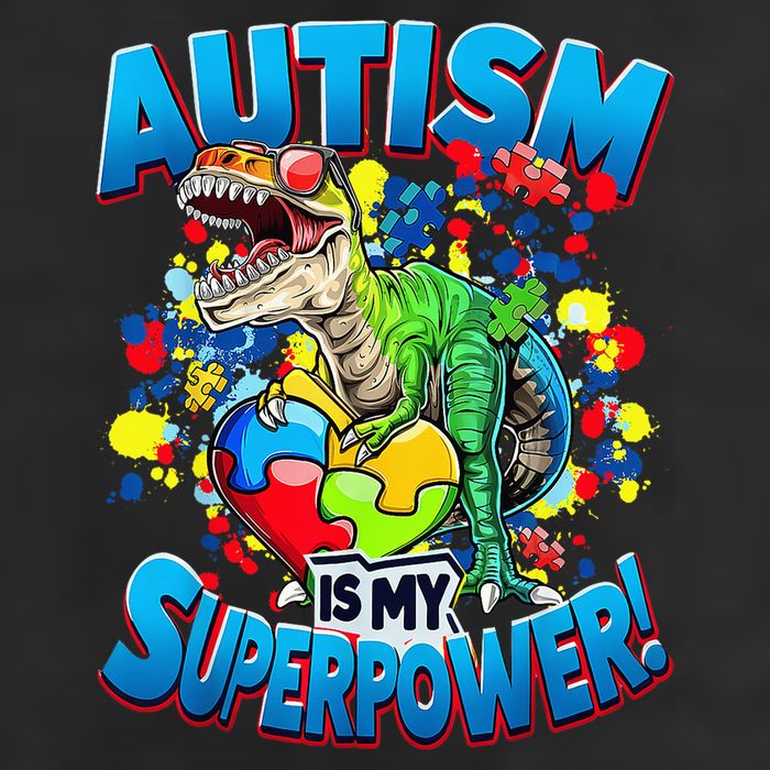 Autism Is My Superpower Dinosaur Autism Awareness 2025 Adult Drive Performance Visor