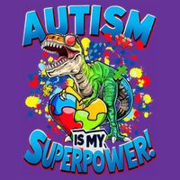 Autism Is My Superpower Dinosaur Autism Awareness 2025 Cooling Performance Crew T-Shirt