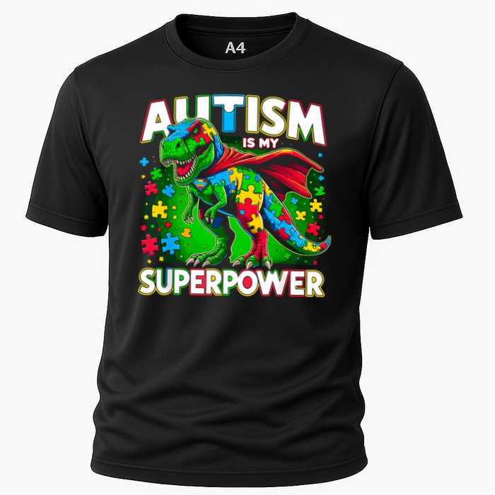 Autism Is My Superpower Autism Awareness Cooling Performance Crew T-Shirt