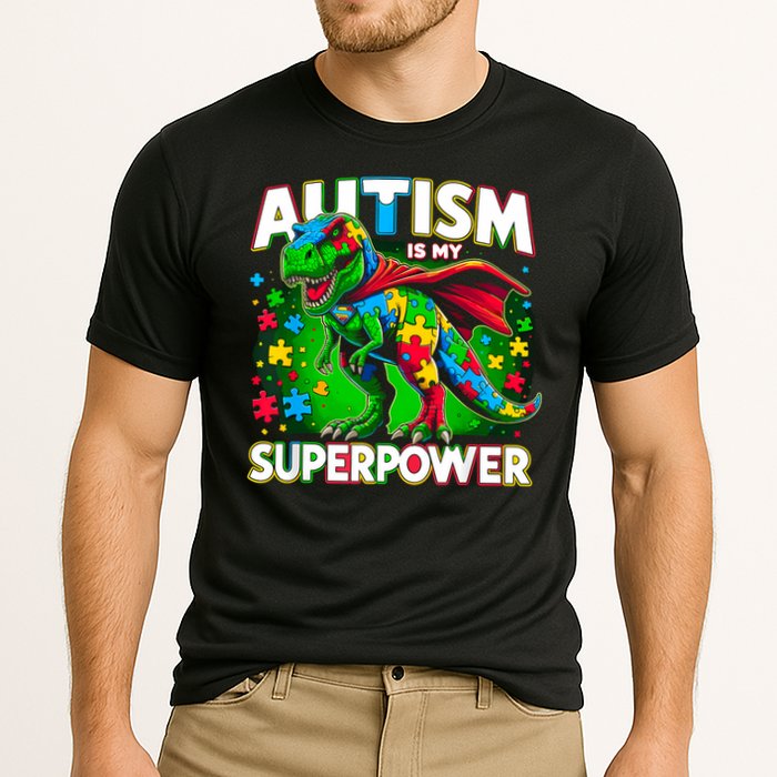 Autism Is My Superpower Autism Awareness Cooling Performance Crew T-Shirt