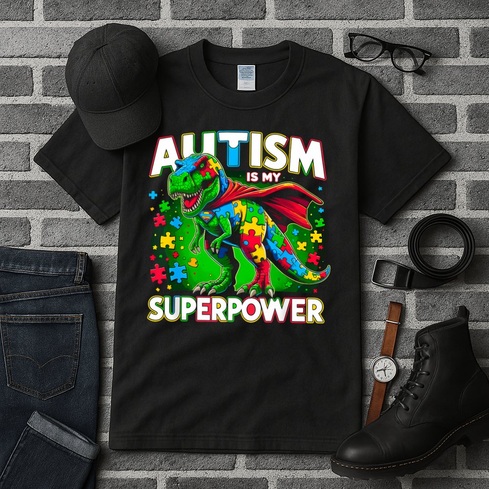 Autism Is My Superpower Autism Awareness Tall T-Shirt