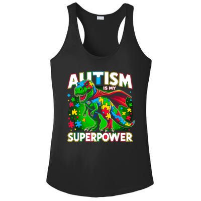 Autism Is My Superpower Autism Awareness Ladies PosiCharge Competitor Racerback Tank