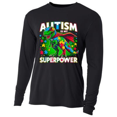 Autism Is My Superpower Autism Awareness Cooling Performance Long Sleeve Crew
