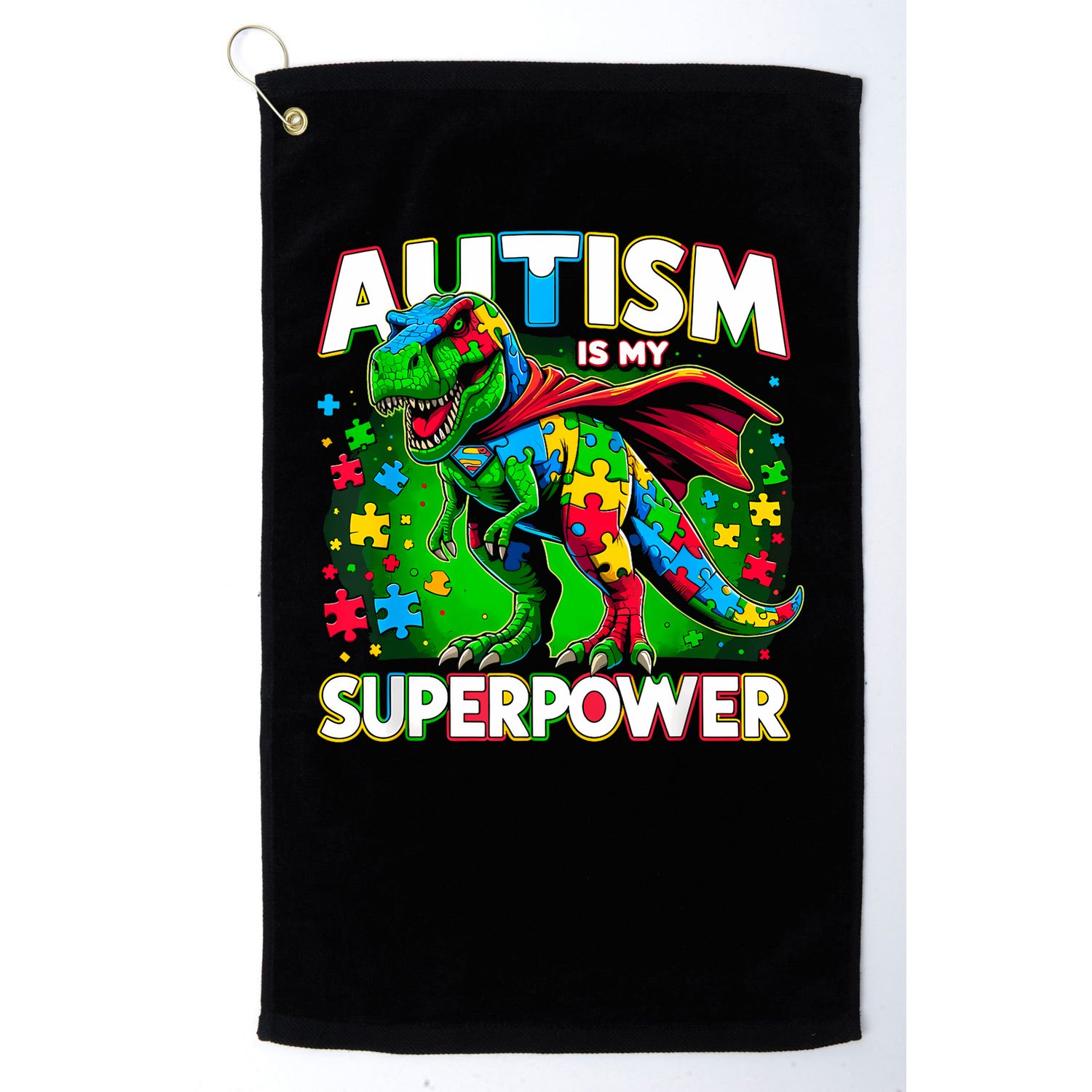 Autism Is My Superpower Autism Awareness Golf Towel