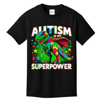 Autism Is My Superpower Autism Awareness Kids T-Shirt