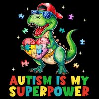 Autism Is My Superpower Funny Autism Awareness Flexfit Unipanel Trucker Cap