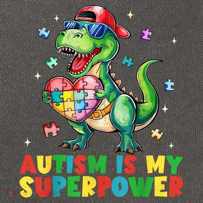 Autism Is My Superpower Funny Autism Awareness Cotton Canvas Backpack