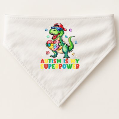 Autism Is My Superpower Funny Autism Awareness USA-Made Doggie Bandana