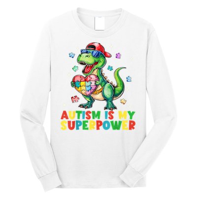 Autism Is My Superpower Funny Autism Awareness Long Sleeve Shirt