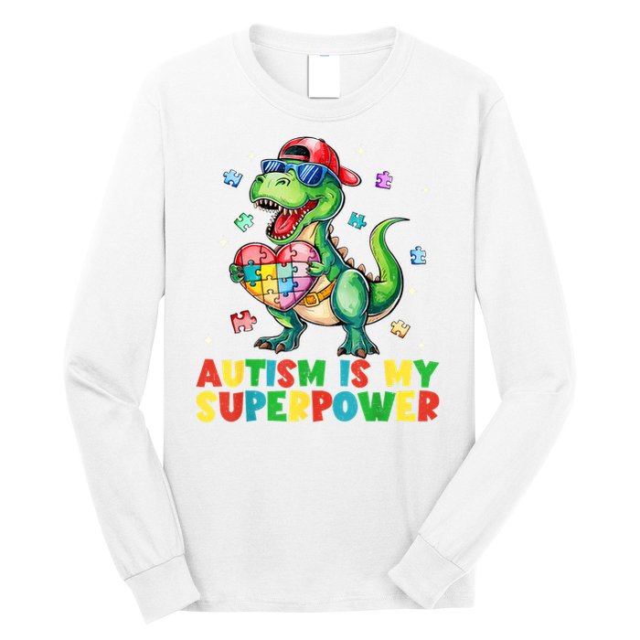 Autism Is My Superpower Funny Autism Awareness Long Sleeve Shirt