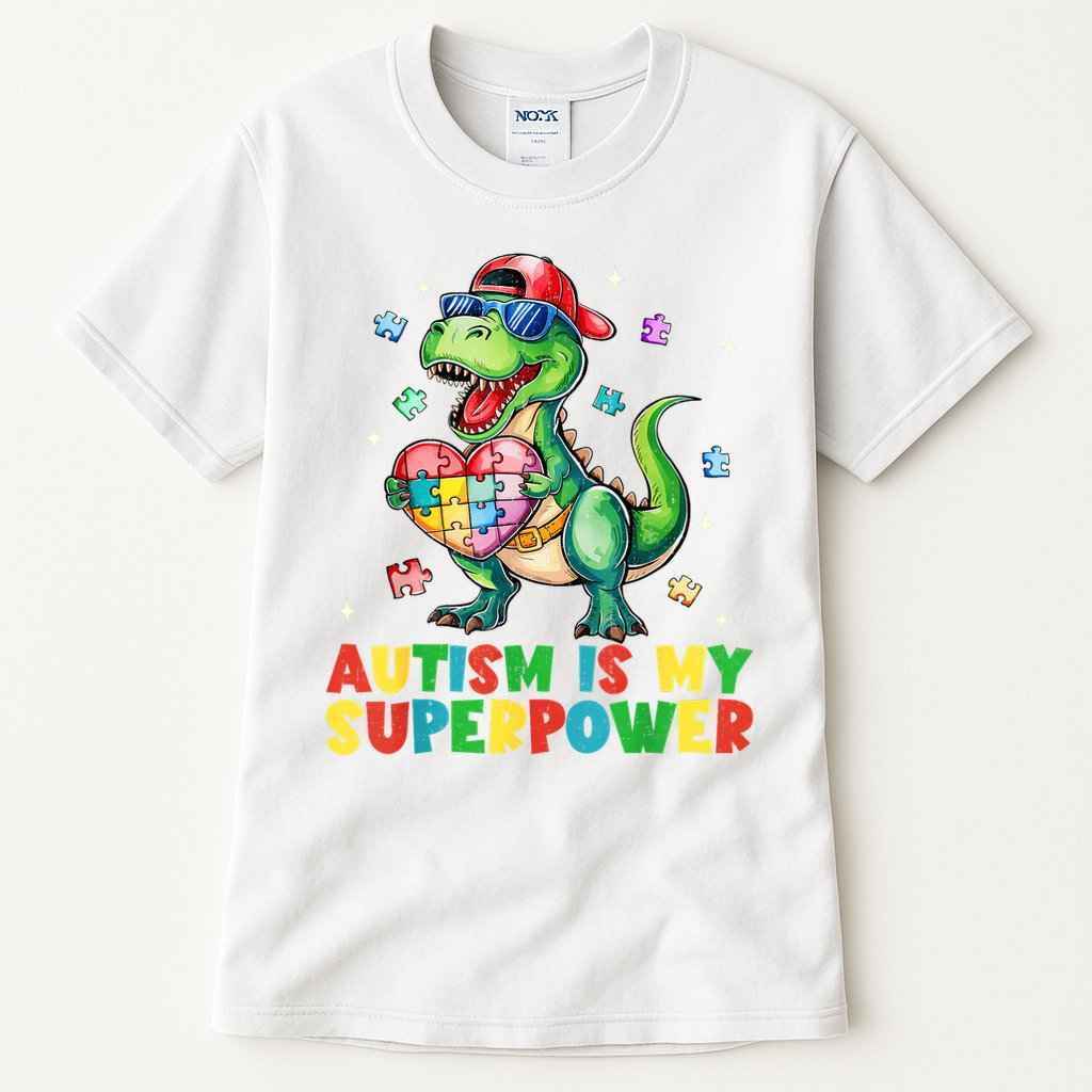 Autism Is My Superpower Funny Autism Awareness Tall T-Shirt