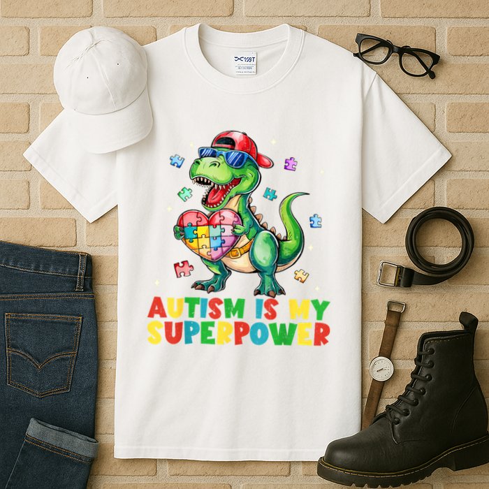 Autism Is My Superpower Funny Autism Awareness Tall T-Shirt