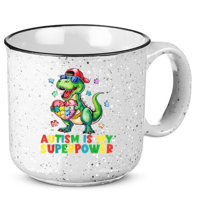 Autism Is My Superpower Funny Autism Awareness 15oz Campfire Ceramic Mug