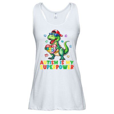 Autism Is My Superpower Funny Autism Awareness Ladies Essential Flowy Tank