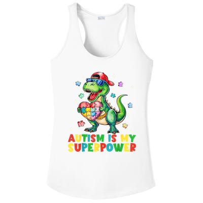 Autism Is My Superpower Funny Autism Awareness Ladies PosiCharge Competitor Racerback Tank