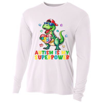 Autism Is My Superpower Funny Autism Awareness Cooling Performance Long Sleeve Crew