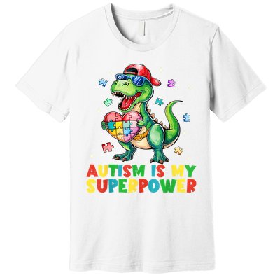 Autism Is My Superpower Funny Autism Awareness Premium T-Shirt