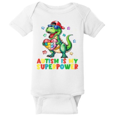 Autism Is My Superpower Funny Autism Awareness Baby Bodysuit