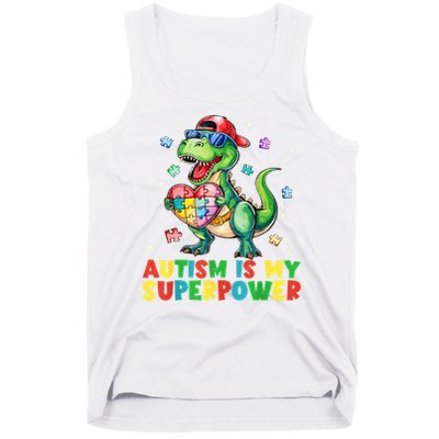 Autism Is My Superpower Funny Autism Awareness Tank Top