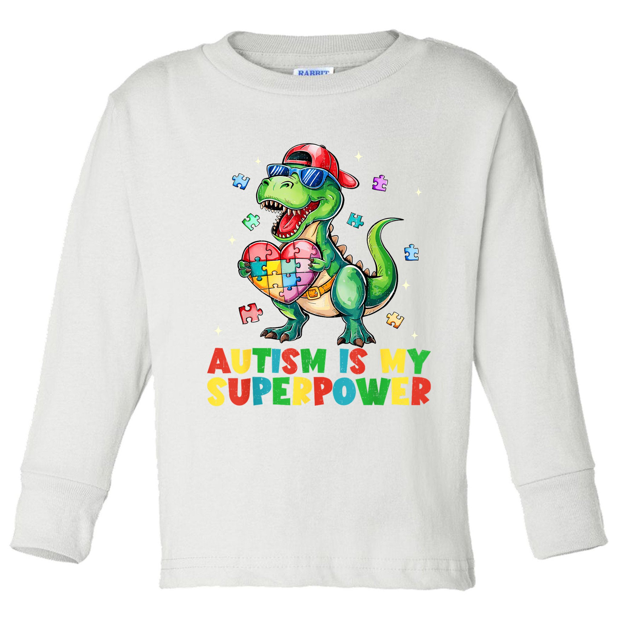 Autism Is My Superpower Funny Autism Awareness Toddler Long Sleeve Shirt