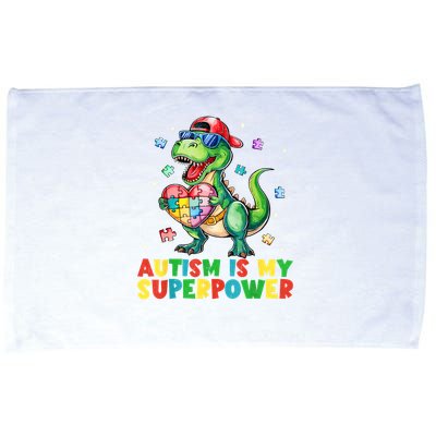 Autism Is My Superpower Funny Autism Awareness Microfiber Hand Towel