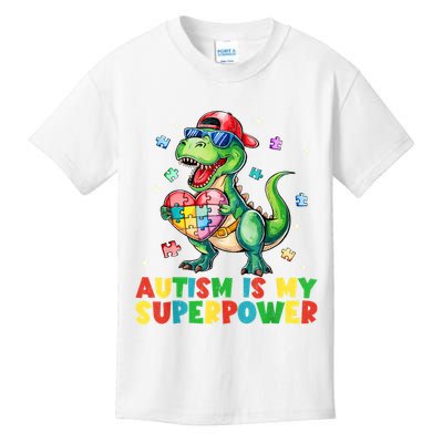 Autism Is My Superpower Funny Autism Awareness Kids T-Shirt