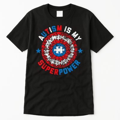 Autism Is My Superpower Autism Awareness Autistic Tall T-Shirt
