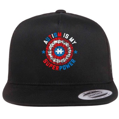 Autism Is My Superpower Autism Awareness Autistic Flatbill Hat