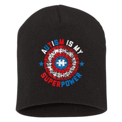 Autism Is My Superpower Autism Awareness Autistic Short Acrylic Beanie