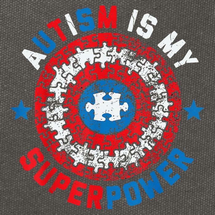 Autism Is My Superpower Autism Awareness Autistic Cotton Canvas Backpack