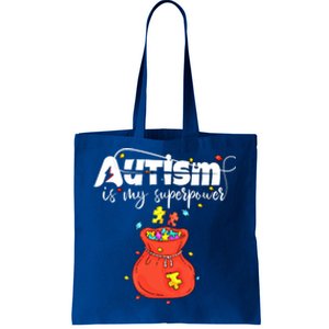 Autism Is My Superpower Superhero Great Gift Autism Awareness Gift Tote Bag