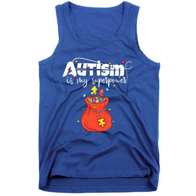 Autism Is My Superpower Superhero Great Gift Autism Awareness Gift Tank Top