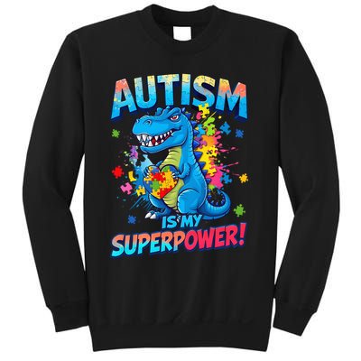 Autism Is My Superpower Dinosaur Autism Awareness Sweatshirt
