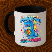 Autism Is My Superpower Dinosaur Autism Awareness Mug