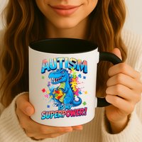 Autism Is My Superpower Dinosaur Autism Awareness Mug
