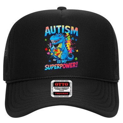 Autism Is My Superpower Dinosaur Autism Awareness Trucker Hat