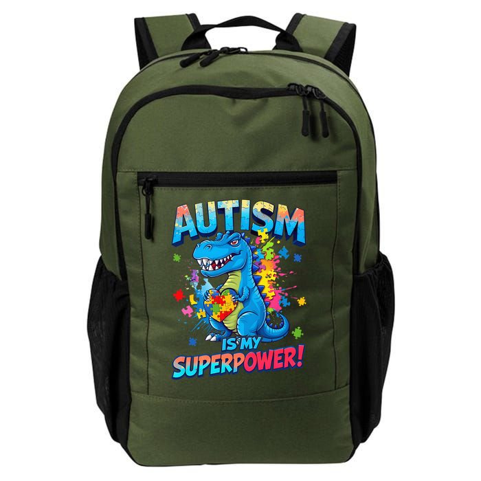 Autism Is My Superpower Dinosaur Autism Awareness Backpack
